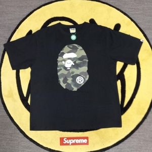 BAPE A Bathing Ape 1st Camo Big Ape Head RLX Tee | StockX
